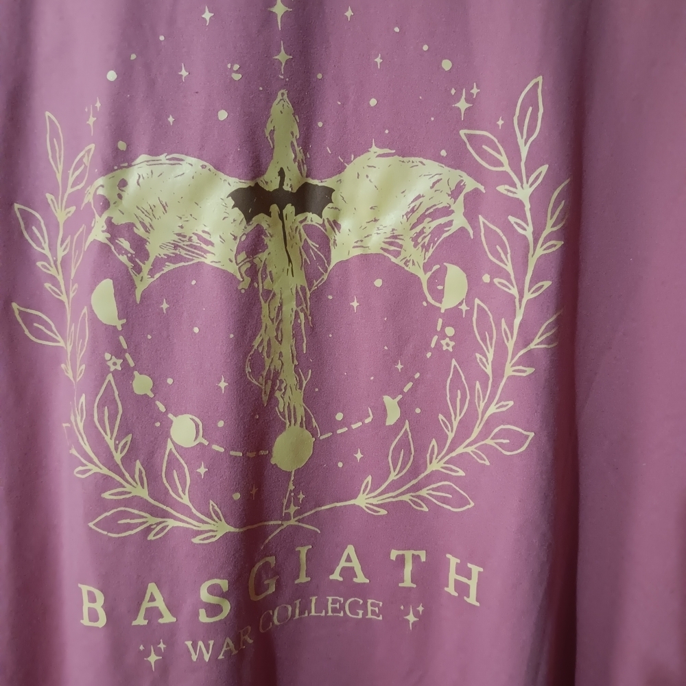 Basgiath Graphic Tee in Dusty Pink